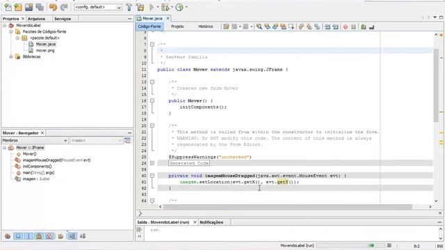 Java - Movendo imagem em um jLabel