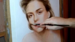 Рисунок маслом на бумаге в технике сухая кисть