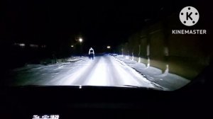 Toyota Voxy тюнинг фар замена линз на би лед лазерные Aozoom Dragon Knight