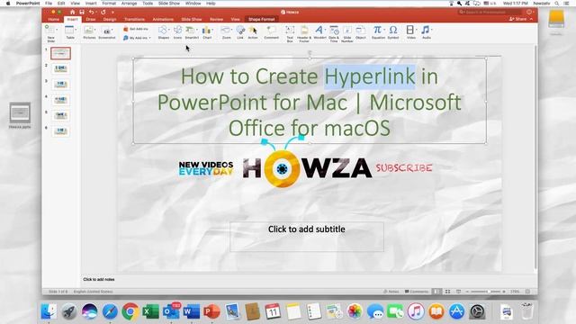 How to Create Hyperlink in PowerPoint for Mac | Microsoft Office for macOS смотреть онлайн