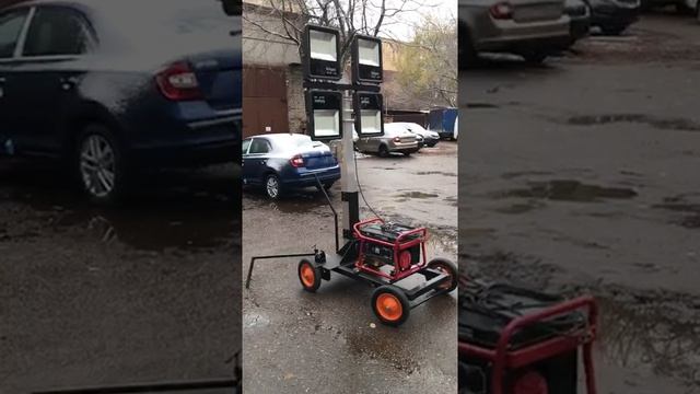 Осветительная мачта "Одиссей" от компании "Аргус-М" мобильная осветительная установка с генератором смотреть онлайн