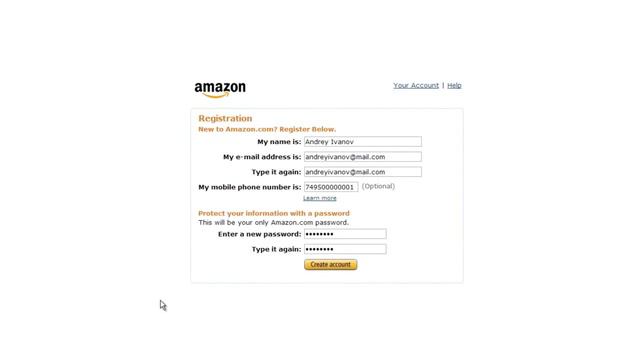 Как зарегистрироваться на Amazon? смотреть онлайн