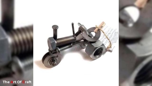 Nut And Bolt Craft Ideas / Scrap Metal Art Ideas смотреть онлайн