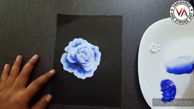 Easy flower painting for beginners with acrylics | ONE STROKE PAINTING tutorial by VANISHREE ART смотреть онлайн