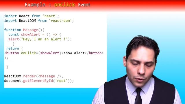 React Events - React JS Tutorial 2022 with simple example