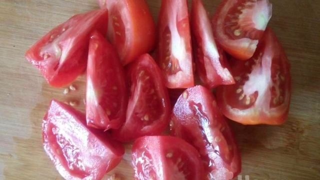 Острые помидоры с болгарским перцем по-корейски