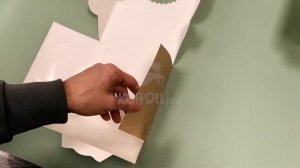 Как собрать коробочку для капкейков I коробочка 160x160x100 I Магазин для кондитеров КондиPro