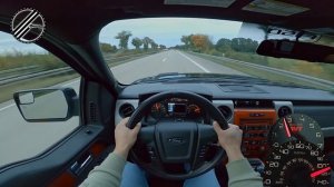 Ford F150 Raptor SVT 6.2 V8 416 PS Top Speed Drive On German Autobahn No Speed Limit POV #FORDF150