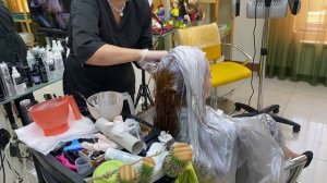 Холодный русый из красно-рыжих волос после смывки. Безопасное удаление рыжего без обесцвечивания