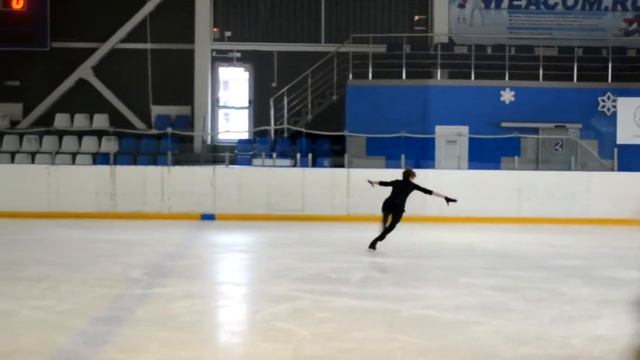 2А. Двойной аксель без замедленной съёмки. смотреть онлайн