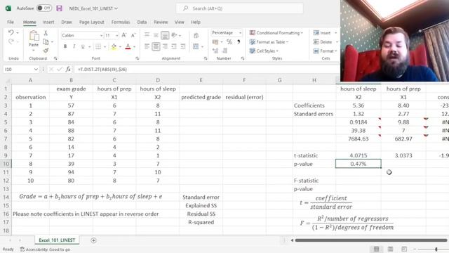 Excel 101: Multiple regression with LINEST смотреть онлайн