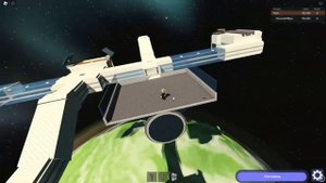 Untitled Planet Game. Space station explosion