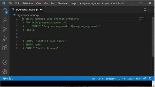 Perl - Program argument från kommandoraden och input via tangentbordet смотреть онлайн