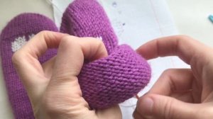 Двухслойные варежки индийским клином. Подробный мастер-класс.