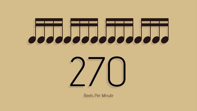 BPM = 270　メトロノーム - metronome - 16分 смотреть онлайн