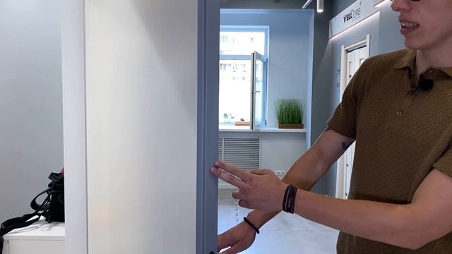 Дверь скрытого монтажа. Invisible. под покраску