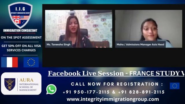 Live Education Session With AURA INTERNATION COLLEGE FRANCE - Europe For 2023 - 2024 Intakes! смотреть онлайн