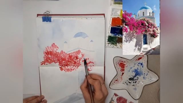 Как нарисовать акварелью пейзаж. Бесплатные уроки акварели смотреть онлайн