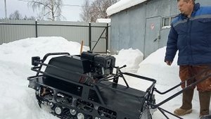 Испытания по глубокому снегу Мужик М 760