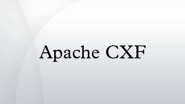 Apache CXF смотреть онлайн