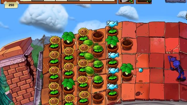 Plants vs Zombies HD ADVENTURE_Roof9