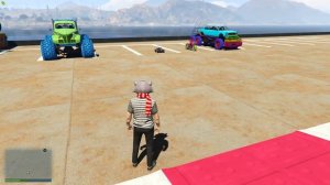 СПЕЦ. ВЫПУСК!!! КАК ДАЛЕКО ЗАЛЕТИТ ПРЫГАЮЩИЙ ТАНК!!! ЛЕСТНИЦА В GTA ONLINE!!!