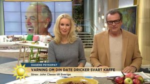 Varning om din date dricker svart kaffe... - Nyhetsmorgon (TV4)