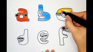 как нарисовать английский алфавит лор, шаг за шагом, поэтапно