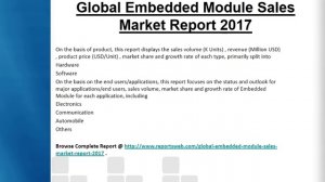 2017-2022 Global Embedded Module Market Research Study