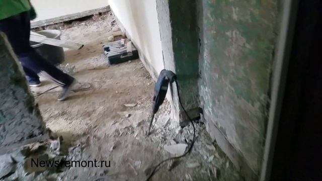 Демонтажные работы | Удаление старой краски со стен смотреть онлайн