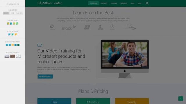 Education Center -  Training Courses Wordpress Theme