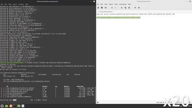 How to install PyCharm Community on Linux Mint 21 смотреть онлайн