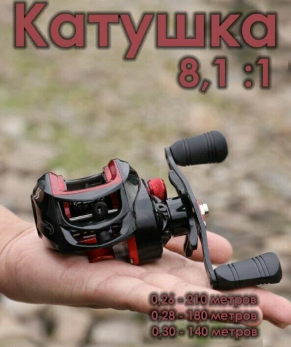 рыбалка нового поколения Катушка рыболовная мультипликаторная
