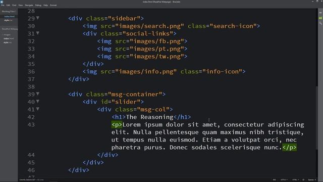 How To Make A Website With Sliding Text Using HTML And CSS Step By Step Tutorial
