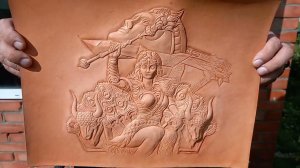 Гера, жена Зевса. Боги греческой мифологии. Изделия из кожи. СКСтиль. Видео обзор.