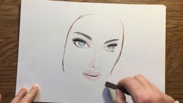 Как нарисовать лицо девушки. How to draw a girl. Easy tutorial. Pencil sketch смотреть онлайн