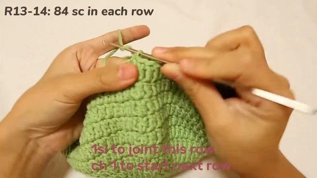 Crochet Shrek Hat for any size | Crochet tutorial | Free Pattern