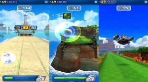 Sonic Dash - Super Silver vs Super Shadow vs Super Sonic - All Characters Unlocked - Run Gameplay