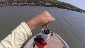 first redfish of 2019 & update on casting deck,umbrella,and anchor pole