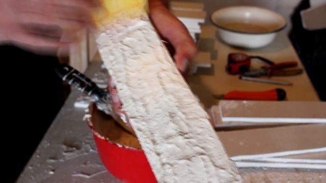 Как сделать имитацию кирпича под камень из гипсокартона и шпаклевки смотреть онлайн