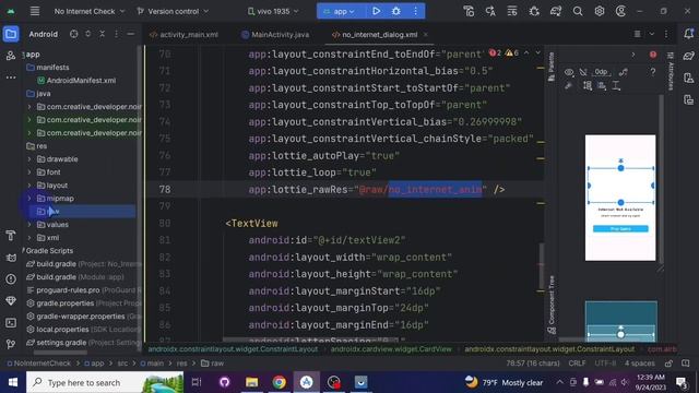 How to check Live Internet connection and show custom dialog android JAVA with source code??