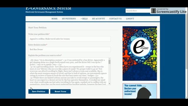 E-Governance System | Java JSP Servlet Project Tutorial | Java JSP CRUD Project
