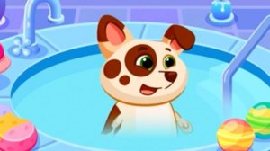 Арина и песик Duddu играют в игре | Арина устроила для Дуду салон красоты