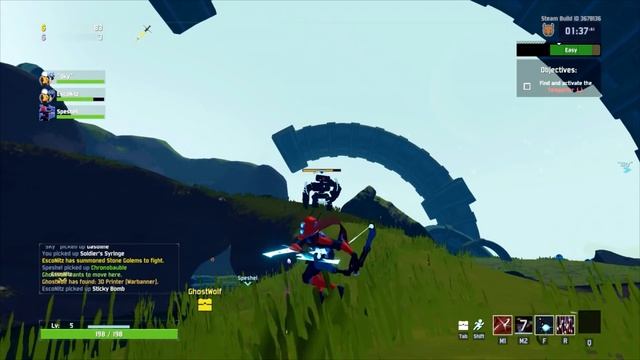 Invincible Teddy Bear Armor!!! (Risk Of Rain 2 Multiplayer Gameplay)