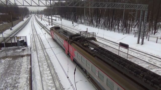 Видео подборка электропоездов ЭД4М + синий экспресс ЭД4М-0400 "РЭКС" на Ярославском направлении смотреть онлайн