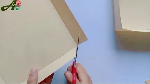 how to make a Pizza box /paper box for pizza /DIY origami