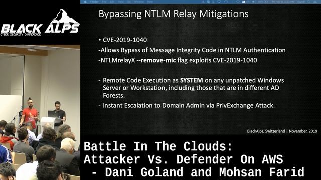 BlackAlps 2019: Battle In The Clouds: Attacker Vs. Defender On AWS - Dani Goland and Mohsan Farid смотреть онлайн