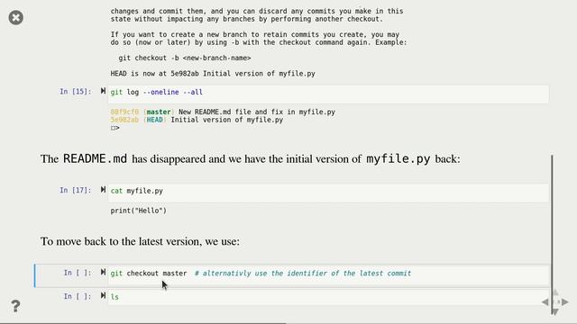 The version control system git - Lectures on higher level programming