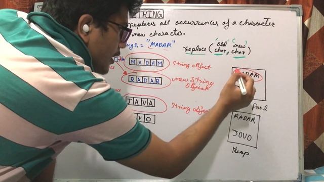 replace() method in string | java | ICSE X | class 10 | Semester 2 | computer applications смотреть онлайн