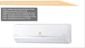 Сплит система Electrolux Viking Super DC Inverter